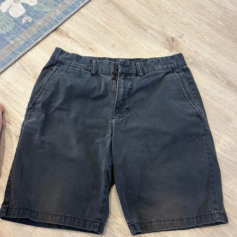 Old Navy Black Flat Front Shorts Classic Cotton